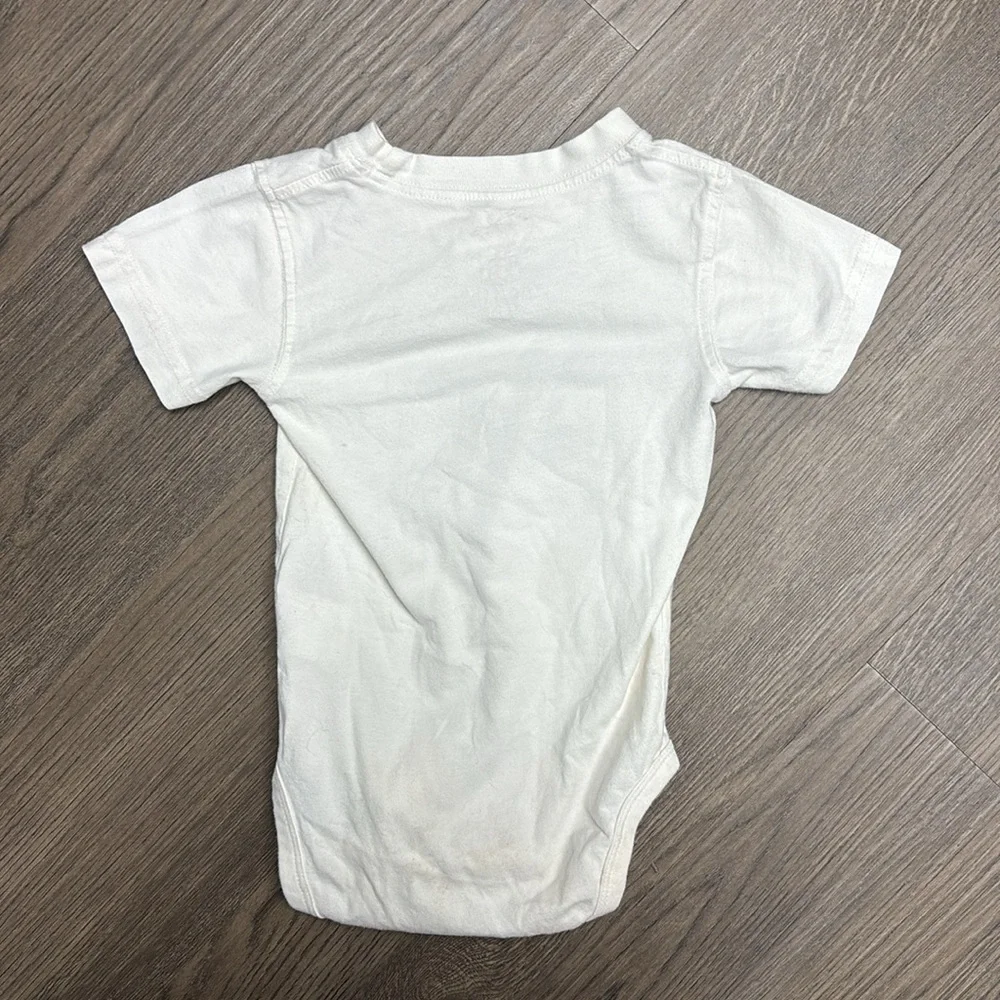 White 18 mo Baby Onesies with Green Bull Logo x 3. GO BULLS! GO USF!!
